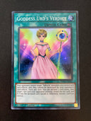 Yugioh Goddess Urd's Verdict SHVA-EN010 Super Rare 1st Edition LP