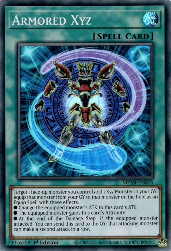Yugioh Armored Xyz MZMI-EN025 Super Rare 1st Edition NM
