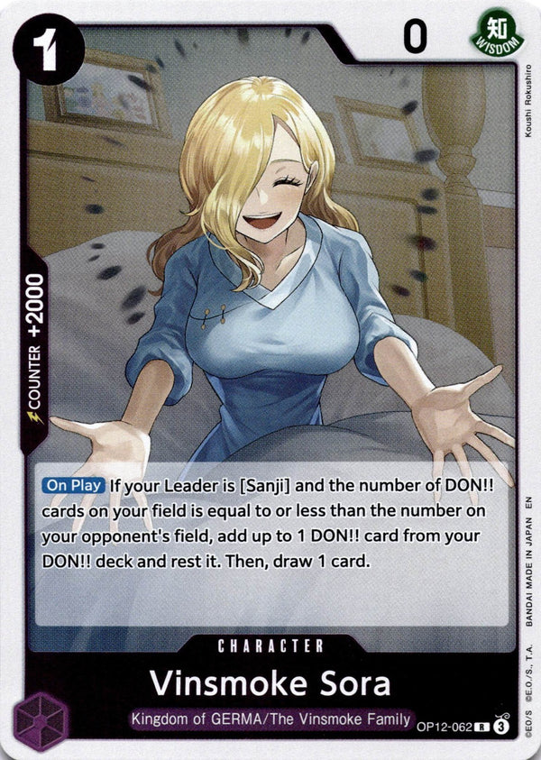 One Piece Vinsmoke Sora OP12-062 Legacy of the Master R NM