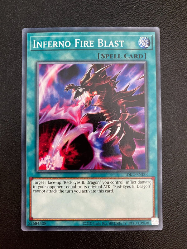 Yugioh Inferno Fire Blast LDK2-ENJ23 Common Unlimited Edition NM