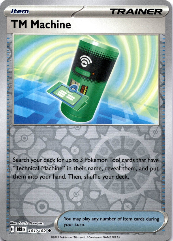 Pokemon TM Machine 181/182 Destined Rivals Reverse Holo NM