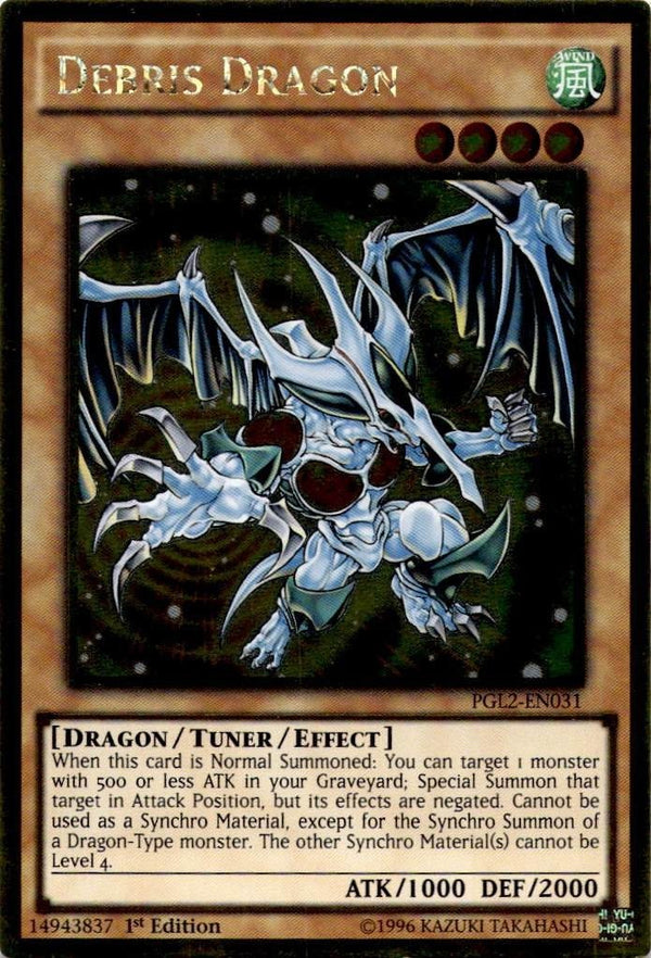 Yugioh Debris Dragon PGL2-EN031 Gold Rare 1st Edition NM