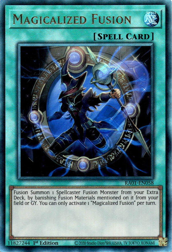 Yugioh Magicalized Fusion RA01-EN058 Ultimate Rare 1st Edition NM