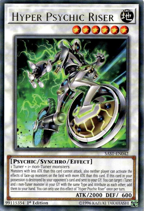 Yugioh Hyper Psychic Riser SAST-EN042 Rare 1st Edition VLP/NM