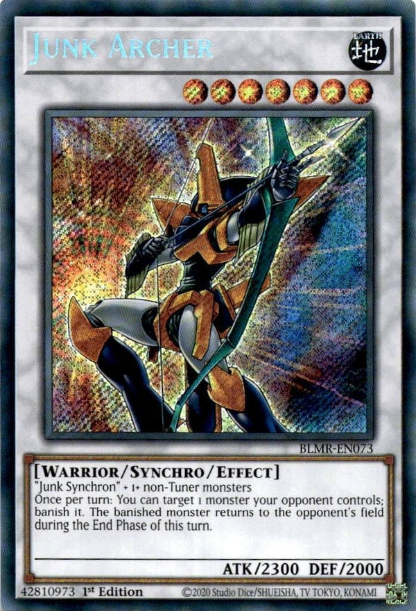 Yugioh Junk Archer BLMR-EN073 Secret Rare 1st Edition NM