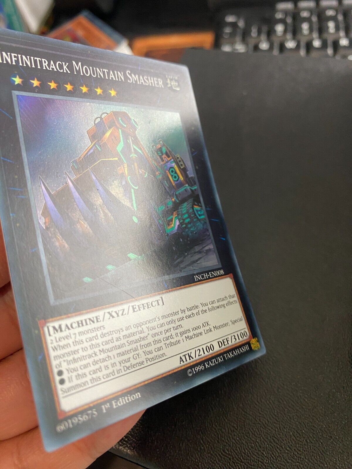 Yugioh Infinitrack Mountain Smasher INCH-EN008 Super Rare 1st Edition LP/VLP