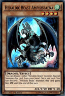 Yugioh Heraldic Beast Amphisbaena WSUP-EN003 Super Rare 1st Edition NM