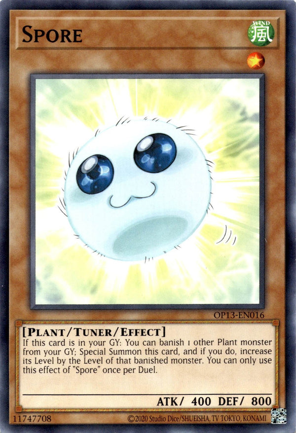 Yugioh Spore OP13-EN016 Common Unlimited Edition NM