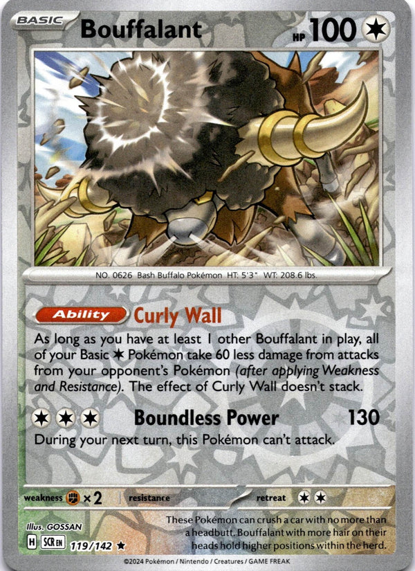 Pokemon Bouffalant 119/142 Stellar Crown Reverse Holo NM