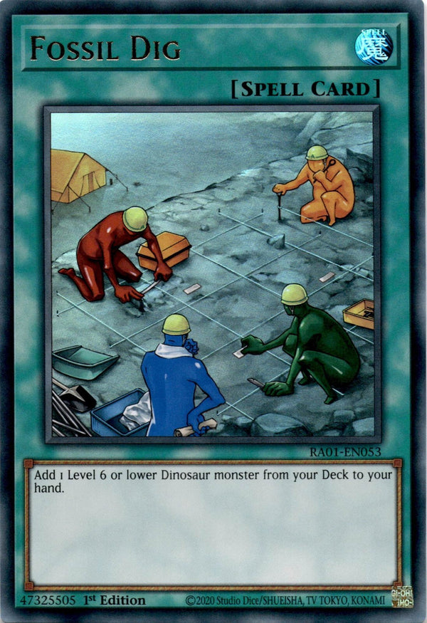Yugioh Fossil Dig RA01-EN053 Ultra Rare 1st Edition NM