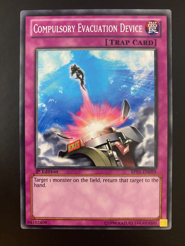 Yugioh Compulsory Evacuation Device BP01-EN099 1st Edition MINT