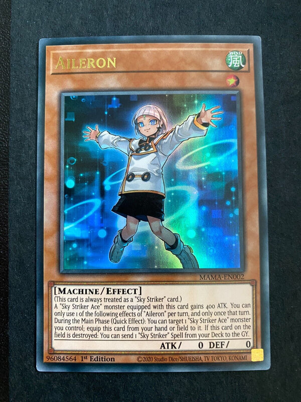 Yugioh Aileron MAMA-EN002 Ultra Rare 1st Edition NM