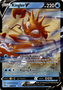 Pokemon Kingler V 028/172 Brilliant Stars Full Art Holo NM