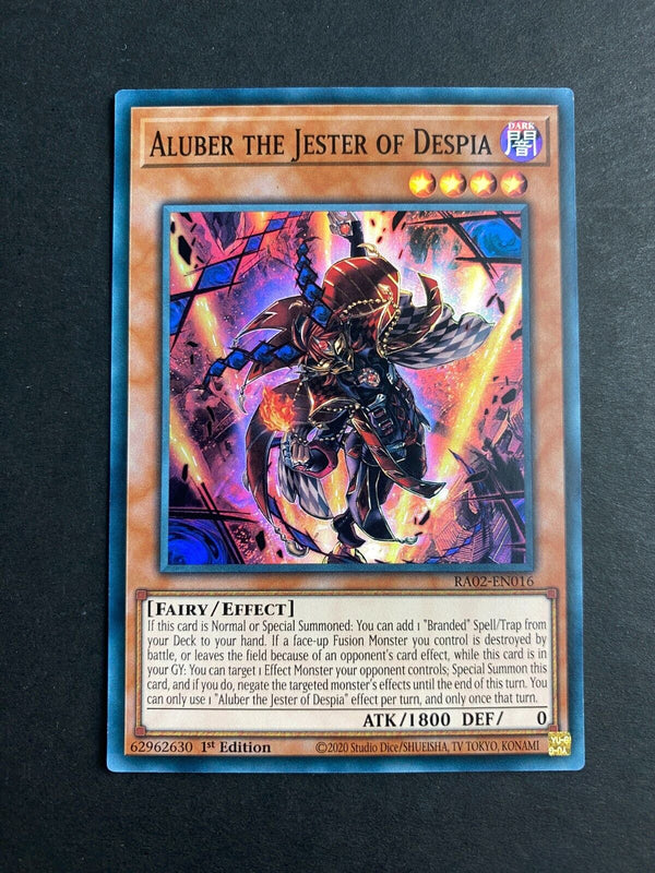 Yugioh Aluber the Jester of Despia RA02-EN016 Super Rare 1st Edition NM