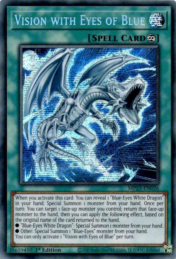 Yugioh Vision with Eyes of Blue MP23-EN026 Secret Rare 1st Edition NM