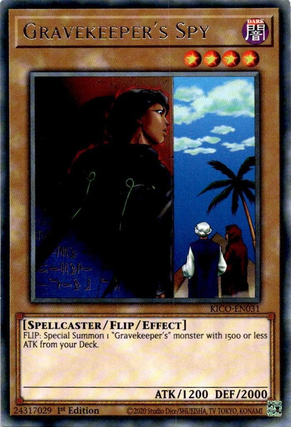 Yugioh Gravekeeper's Spy KICO-EN031 Rare 1st Edition NM