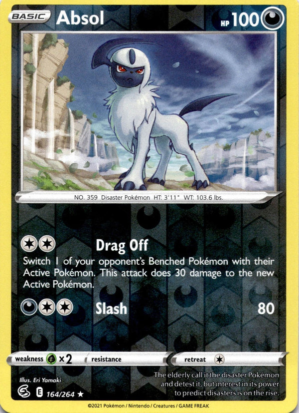Pokemon Absol 164/264 Fusion Strike Reverse Holo NM