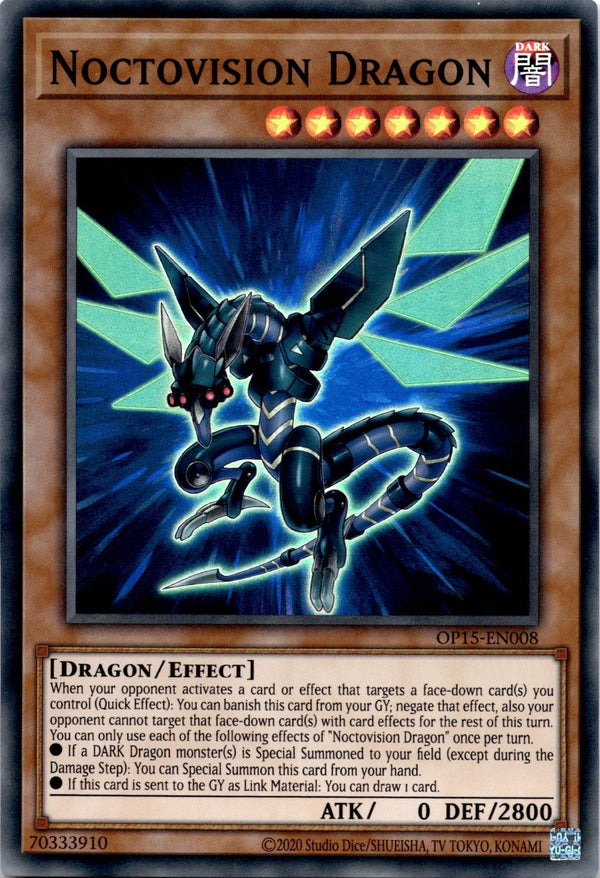 Yugioh Noctovision Dragon OP15-EN008 Super Rare Unlimited Edition NM