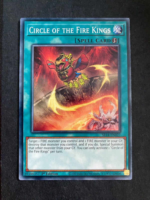 Yugioh Circle of the Fire Kings SR14-EN027 Common 1st Edition NM