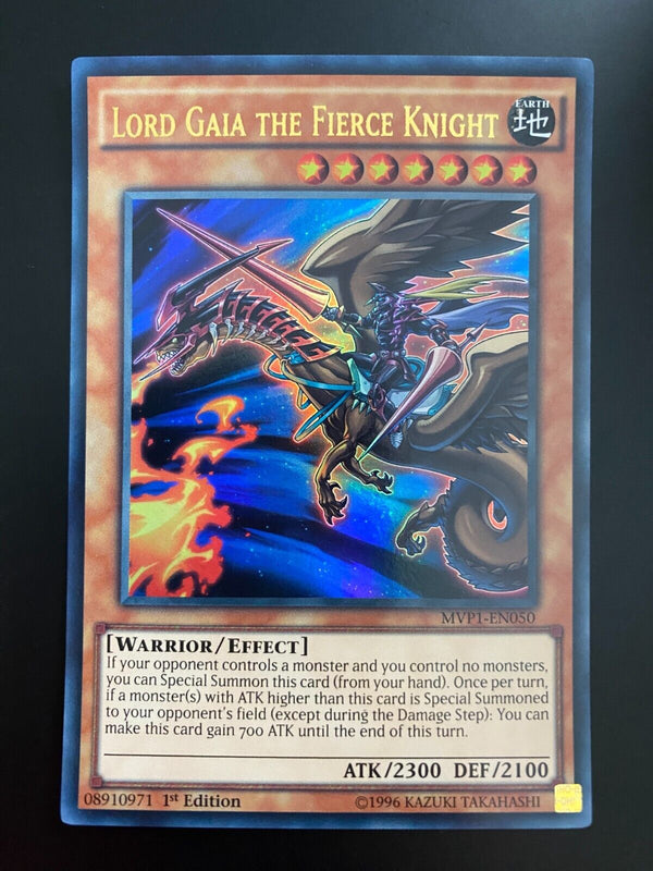 Yugioh Lord Gaia the Fierce Knight MVP1-EN050 Ultra Rare 1st Edition NM