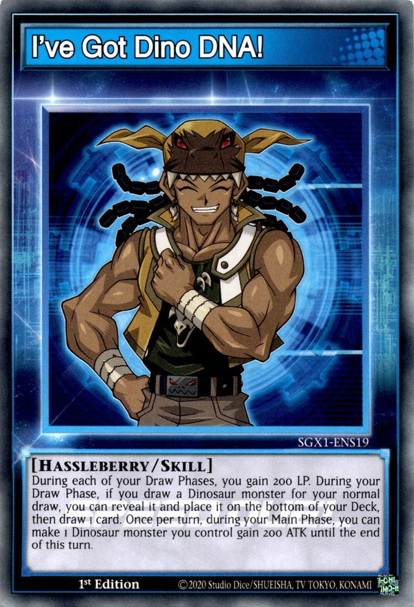 Yugioh I've Got Dino DNA! SGX1-ENS19 Speed Duel Common 1st Edition NM