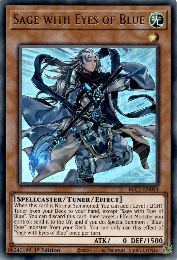 Yugioh Sage with Eyes of Blue BLC1-EN014 Ultra Rare 1st Edition NM