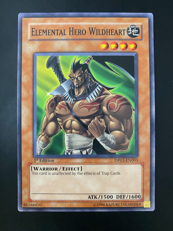 Yugioh Elemental Hero Wildheart DP03-EN003 Common 1st Edition VLP/NM