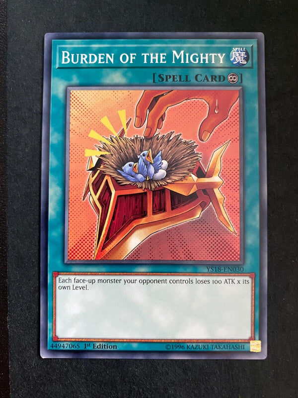 Yugioh Burden of the Mighty YS18-EN030 Common 1st Edition NM