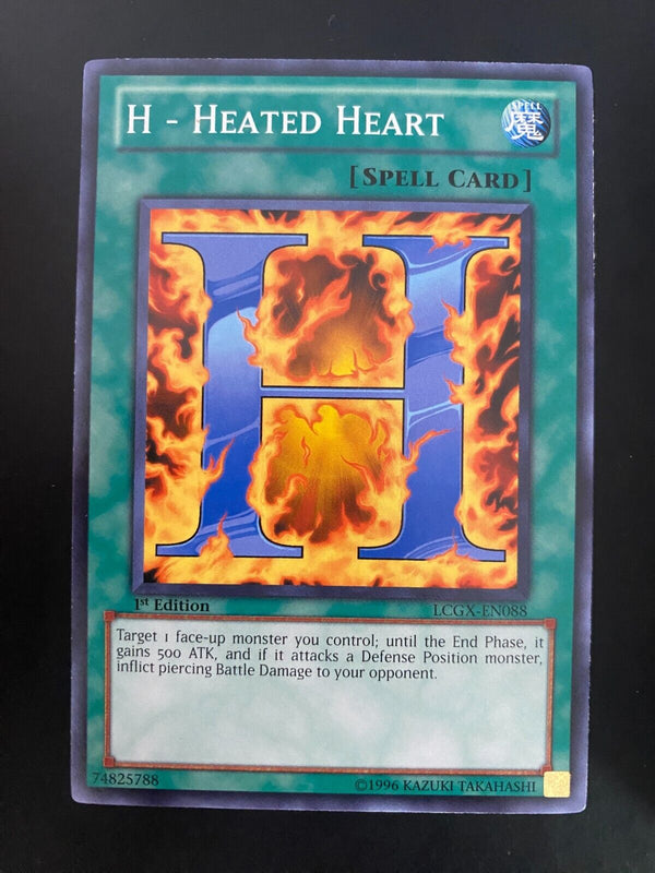 Yugioh H - Heated Heart LCGX-EN088 Common 1st Edition NM