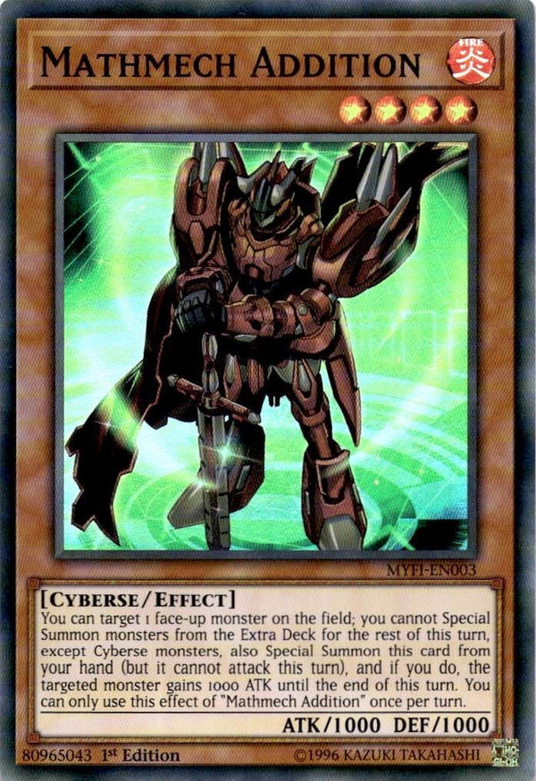 Yugioh Mathmech Addition MYFI-EN003 Super Rare 1st Edition NM