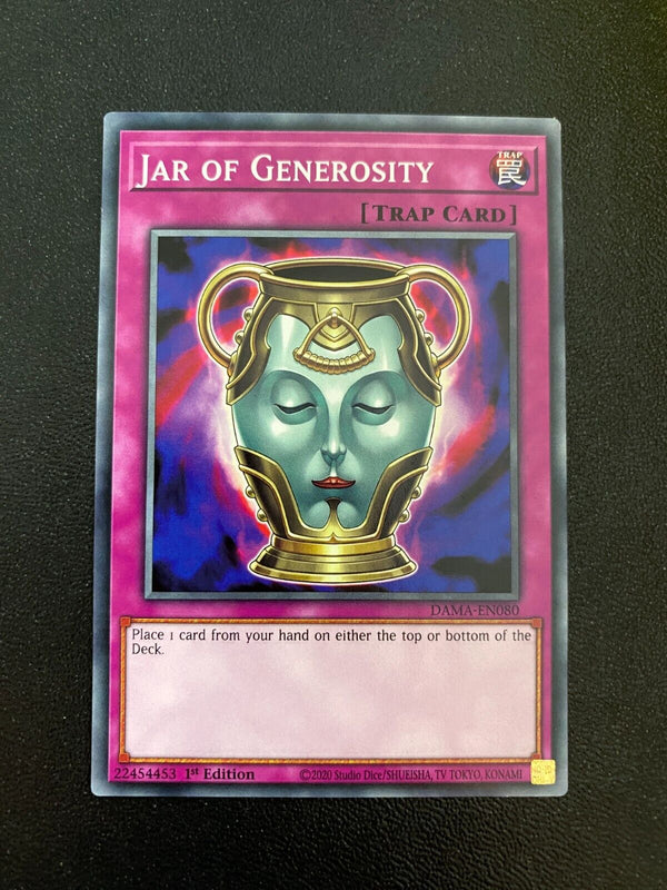 Yugioh Jar of Generosity DAMA-EN080 Common 1st Edition NM