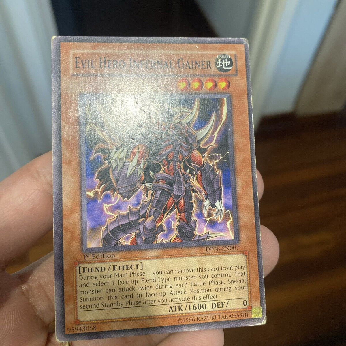 Yugioh Evil Hero Infernal Gainer DP06-EN007 Common 1st Edition HP