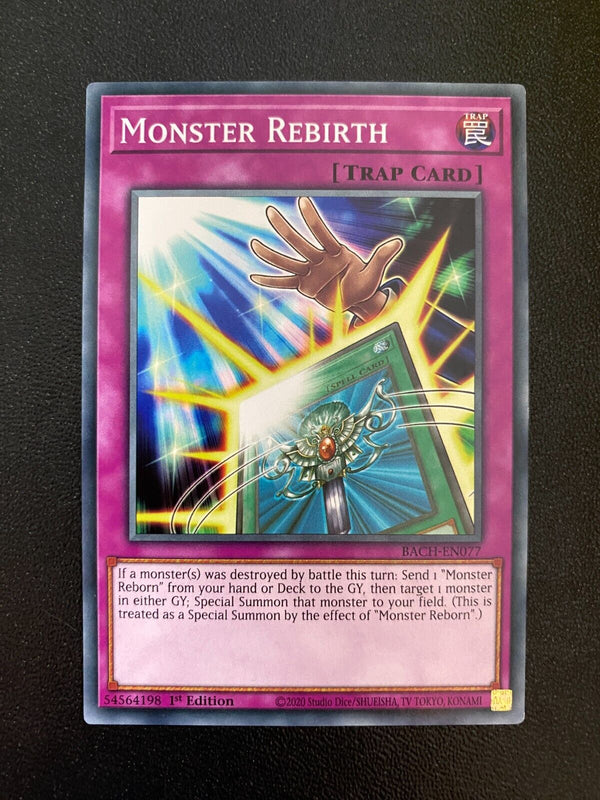 Yugioh Monster Rebirth BACH-EN077 Common 1st Edition NM