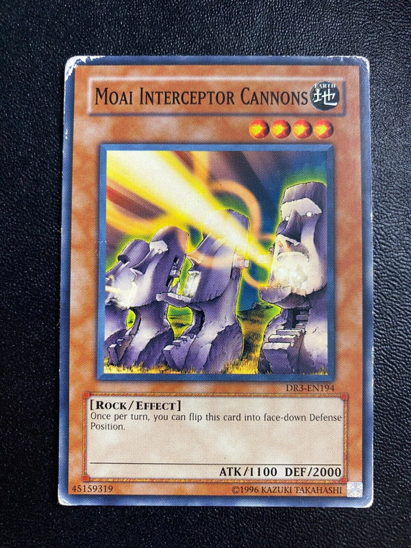 Yugioh Moai Interceptor Cannons DR3-EN194 Common Unlimited Edition DMG