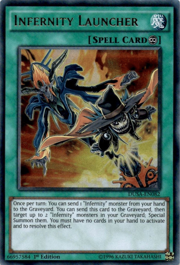Yugioh Infernity Launcher DUSA-EN082 Ultra Rare 1st Edition NM