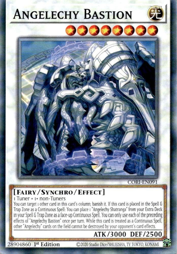 Yugioh Angelechy Bastion CORI-EN091 Common 1st Edition NM