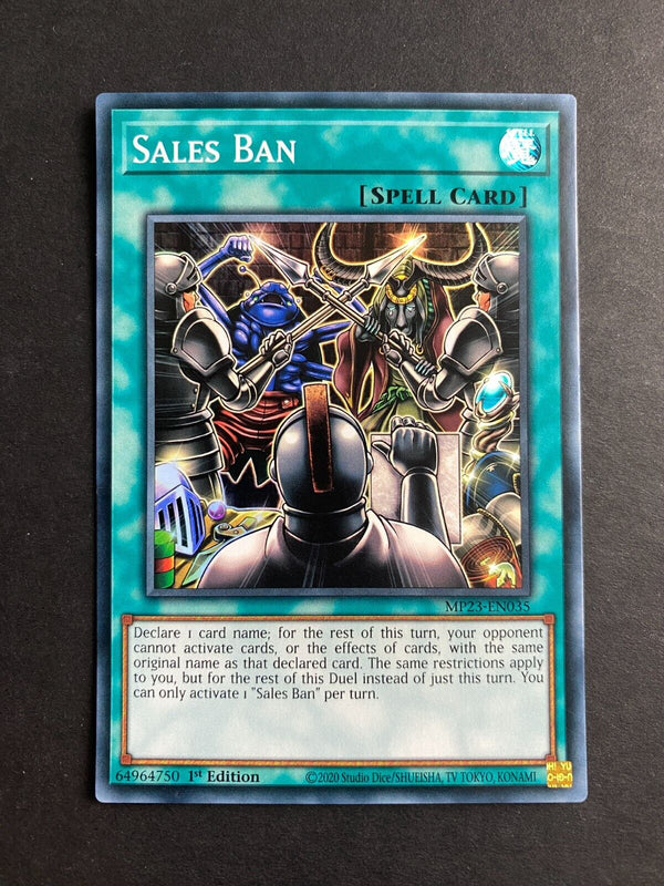 Yugioh Sales Ban MP23-EN035 Super Rare 1st Edition LP