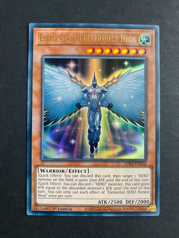 Yugioh Elemental HERO Honest Neos LDS3-EN102 Ultra Rare 1st Edition NM