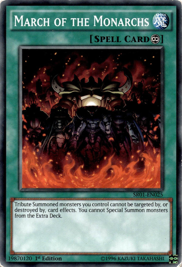 Yugioh March of the Monarchs SR01-EN025 Common 1st Edition HP