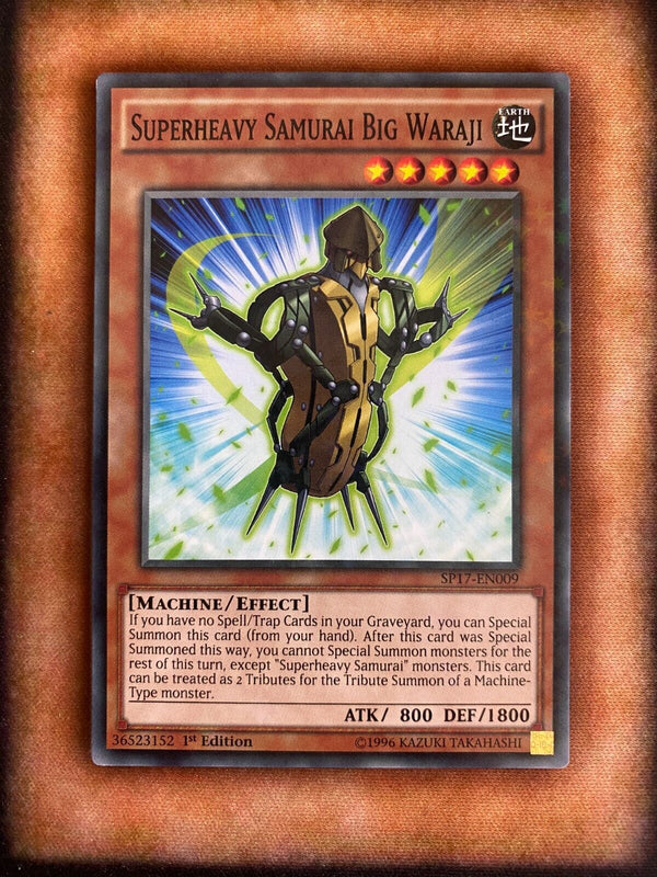 Yugioh Superheavy Samurai Big Waraji SP17-EN009 Starfoil Rare 1st Edition VLP/NM