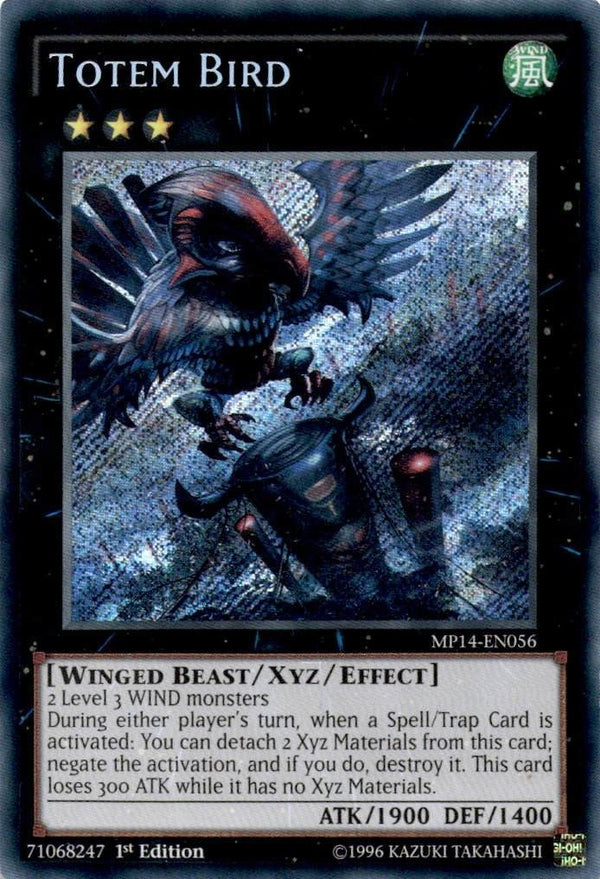 Yugioh Totem Bird MP14-EN056 Secret Rare 1st Edition LP