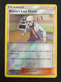 Pokemon Blaine's Last Stand 52/68 Hidden Fates Reverse Holo NM-MINT