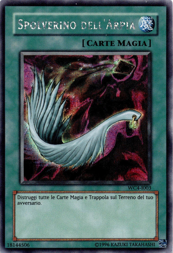 Yugioh Harpie'S Feather Duster WC4-I003 SCR Rare Unlimited Edition Italian MP/LP