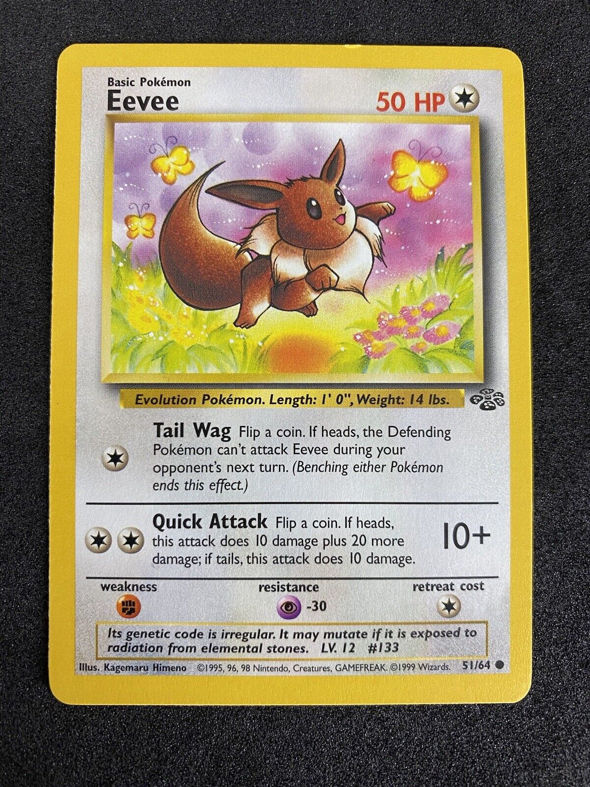 Pokemon Eevee 51/64 Jungle Non Holo LP