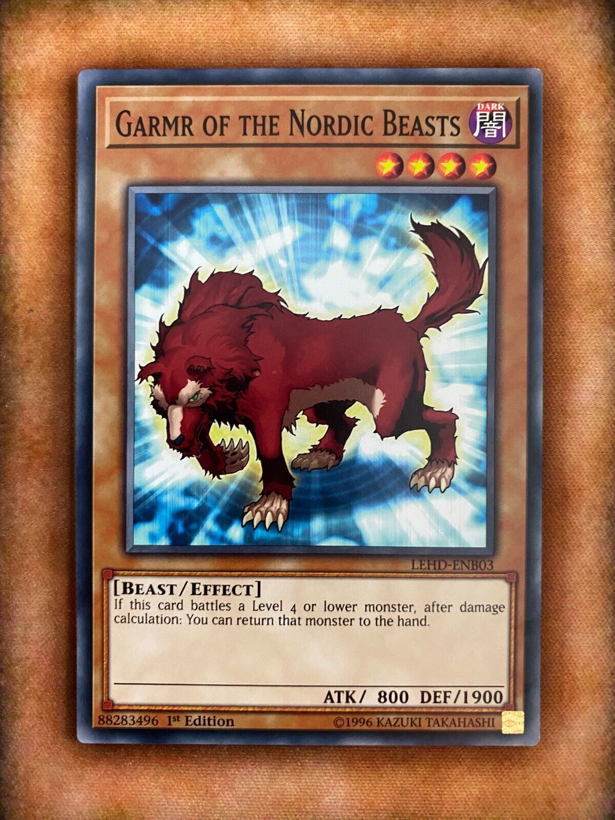 Yugioh Garmr of the Nordic Beasts LEHD-ENB03 Common 1st Edition NM