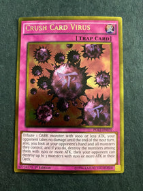 Yugioh Crush Card Virus PGL2-EN070 Gold Rare 1st Edition LP