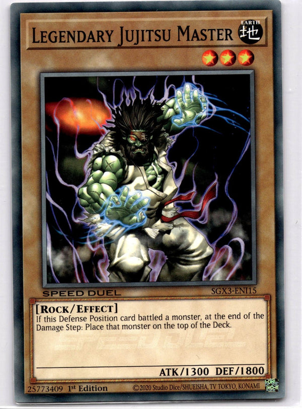 Yugioh Legendary Jujitsu Master SGX3-ENI15 Speed Duel Common 1st Edition NM