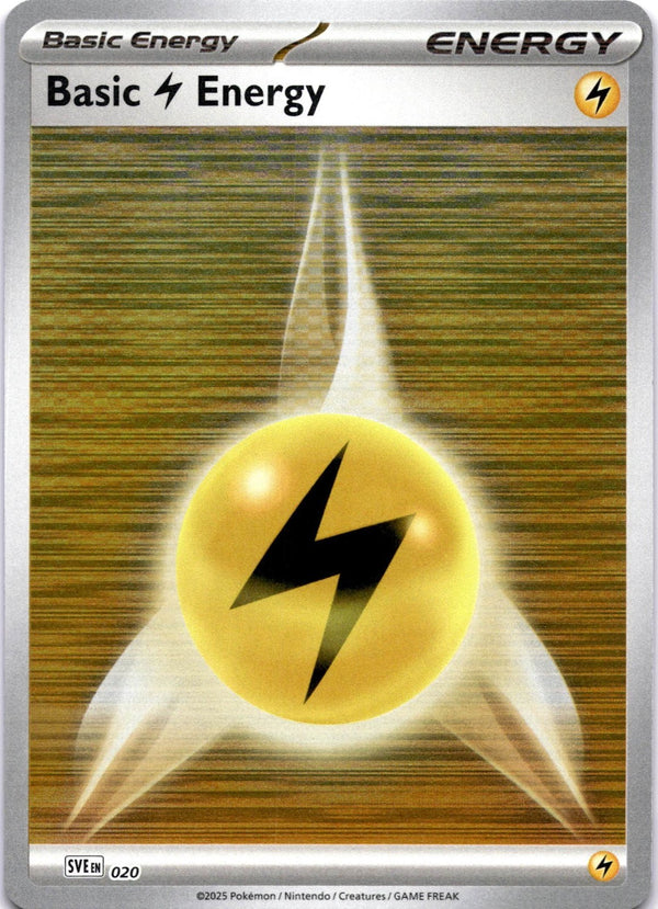 Pokemon Lightning Energy Sve 020 Black Bolt White Flare NM