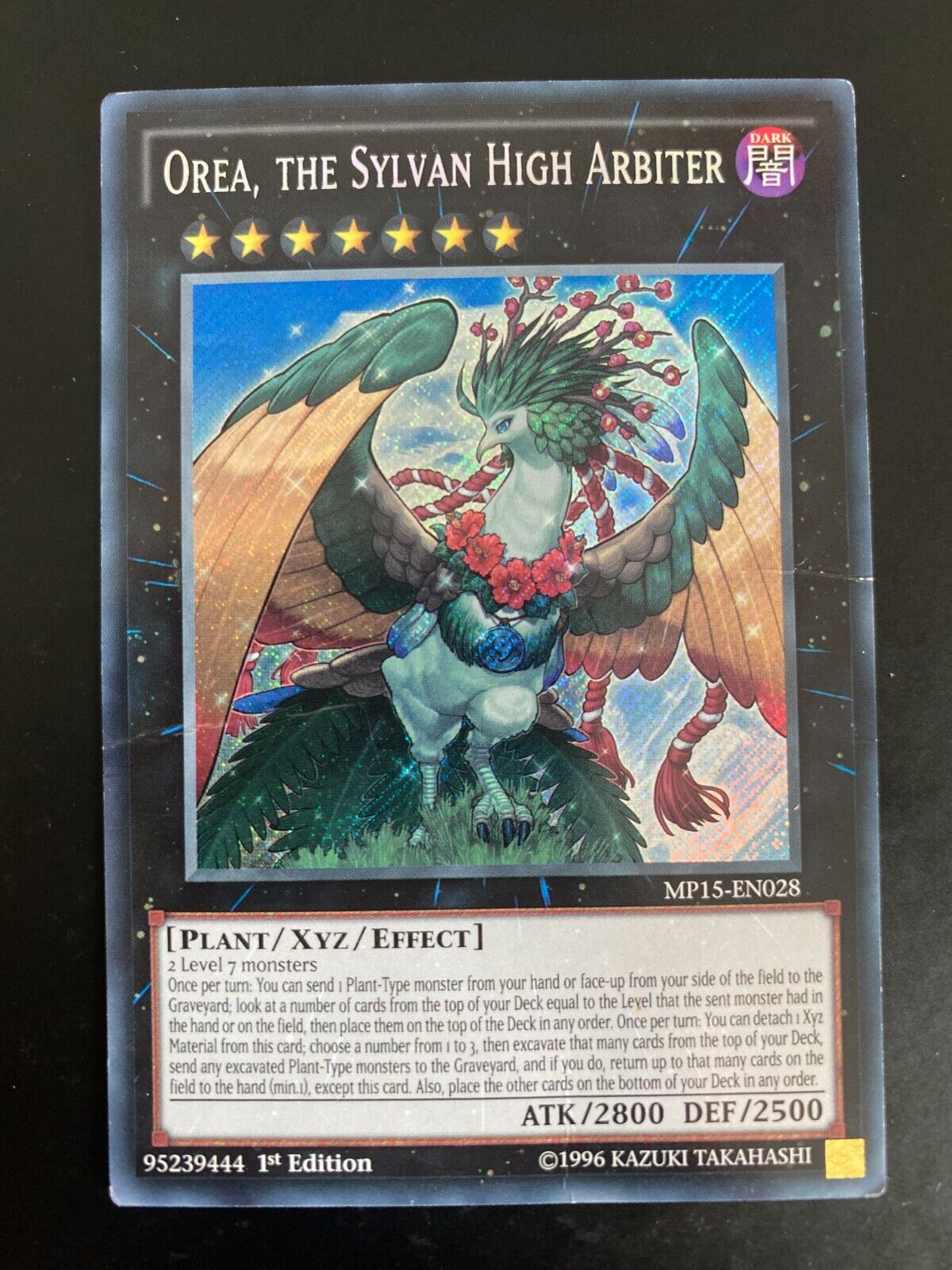 Yugioh Orea, the Sylvan High Arbiter MP15-EN028 Secret Rare 1st E Heavily Played