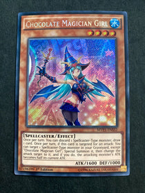 Yugioh Chocolate Magician Girl MVP1-ENS52 Secret Rare 1st Edition LP